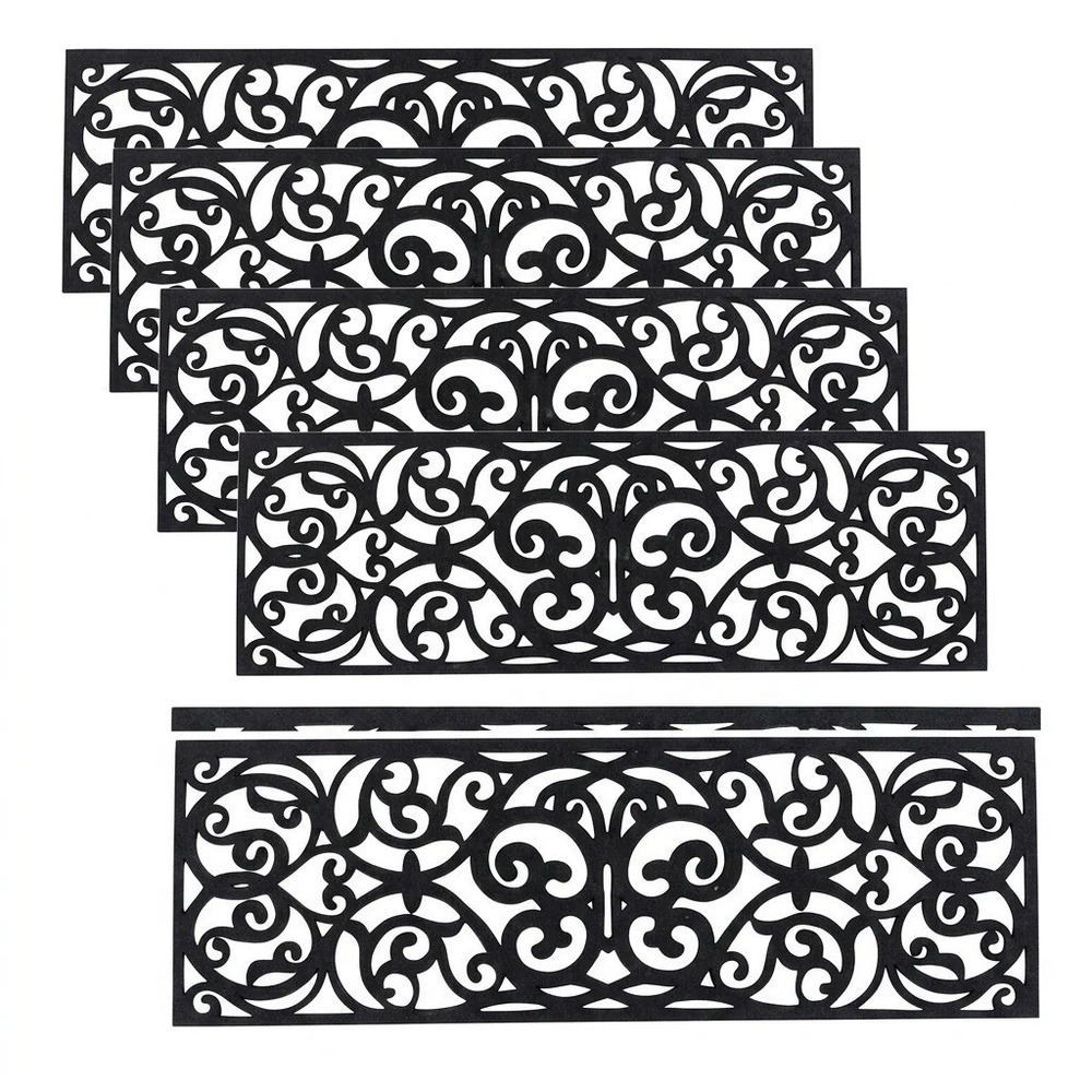 UFelice Rubber Stair Treads, Outdoor Stair Treads Non-Slip, Butterfly Designed